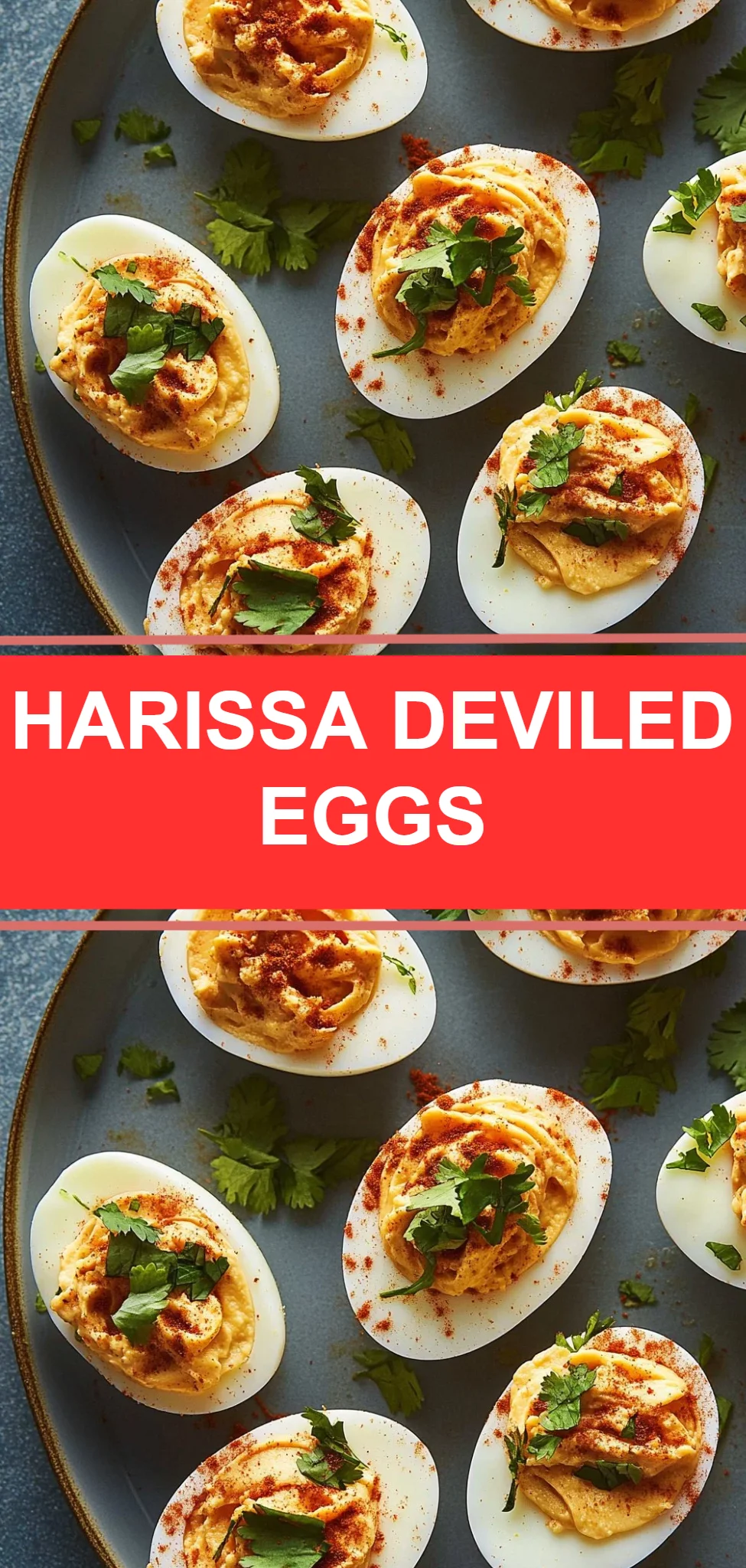 Harissa Deviled Eggs