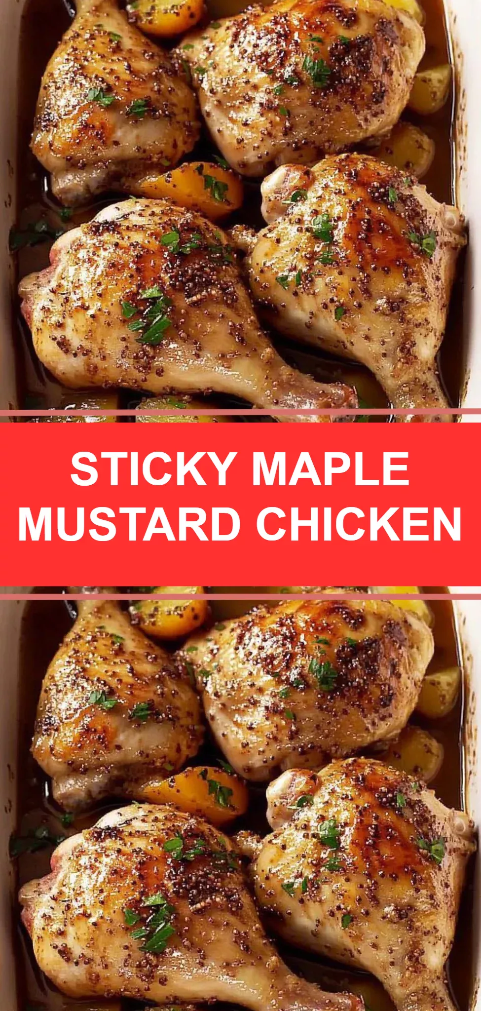Sticky Maple Mustard Chicken