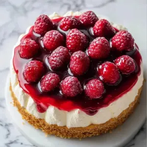 Sugary Cherry Almond Layer Cake with cherries and almond frosting