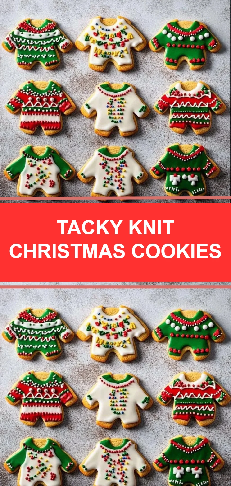 Tacky Knit Christmas Cookies