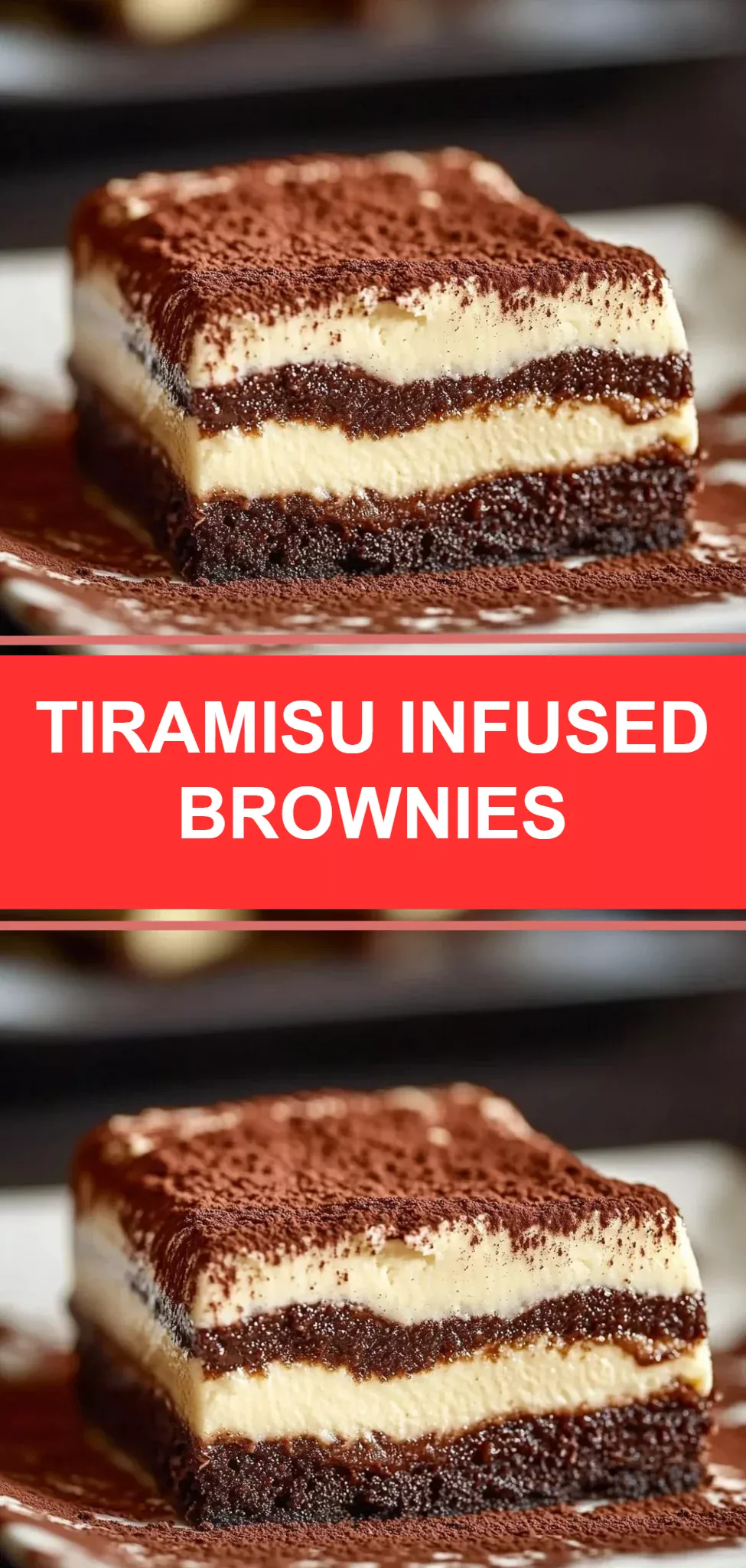 Tiramisu Infused Brownies