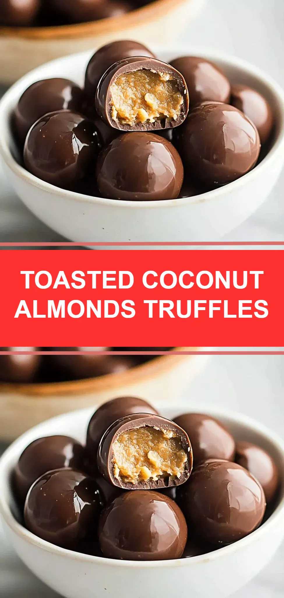 Toasted Coconut Almonds Truffles
