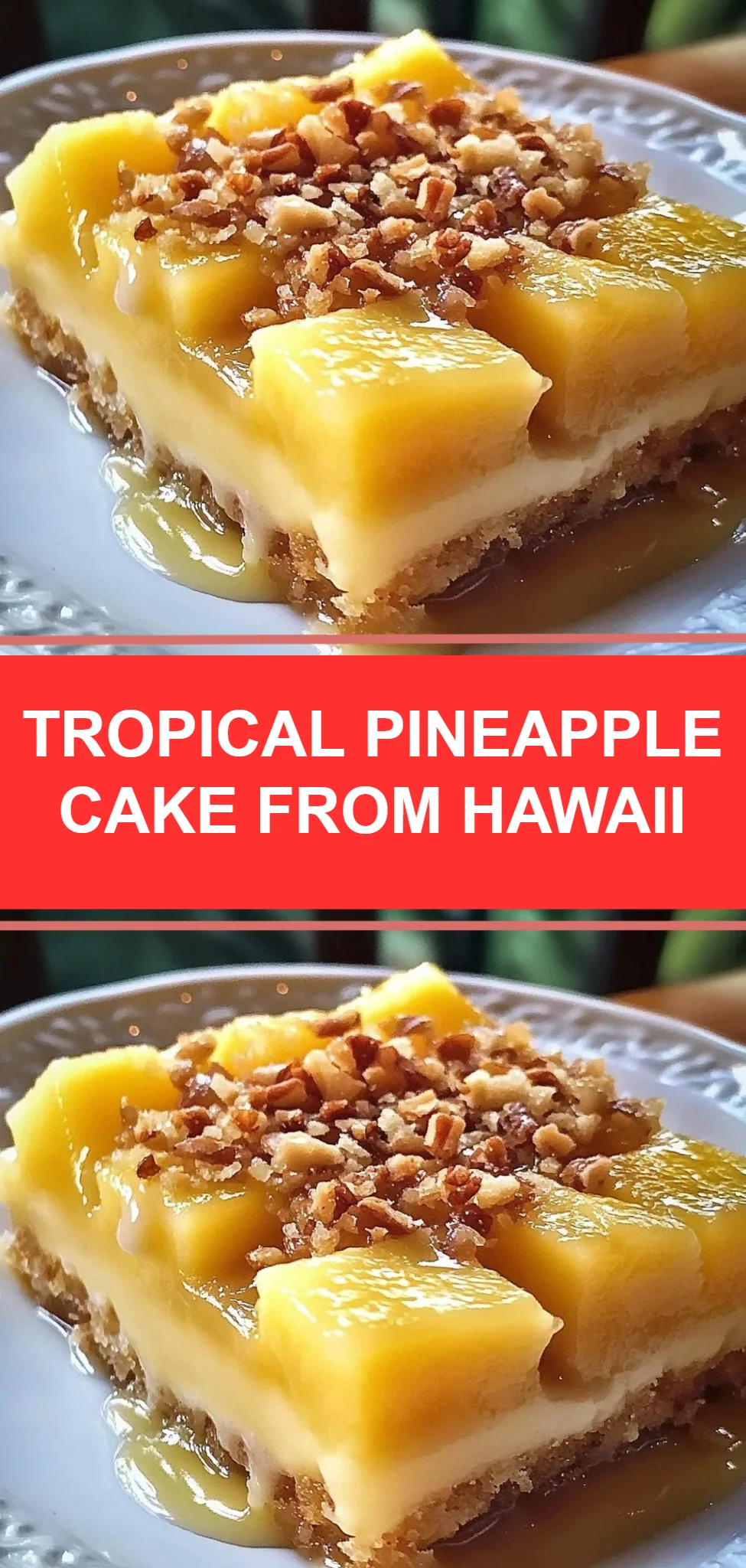 Tropical Pineapple Cake from Hawaii