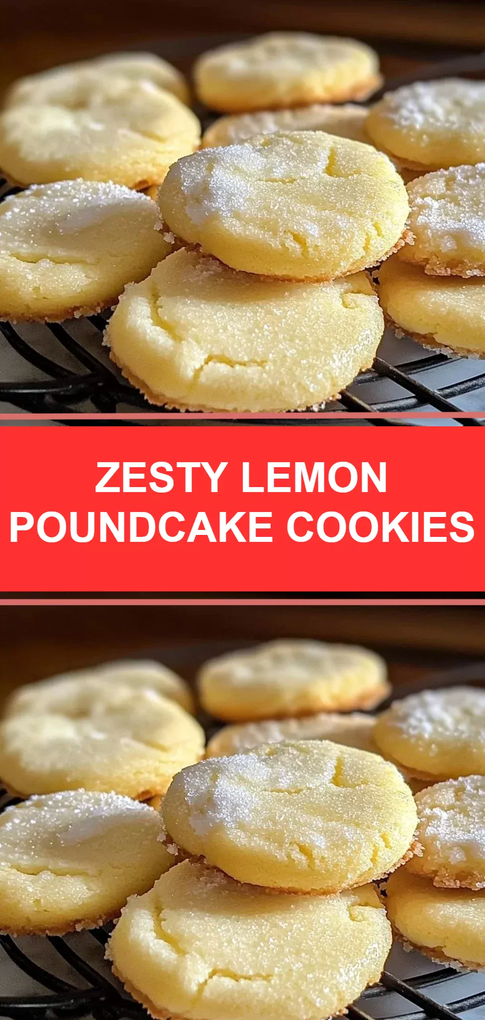 Zesty Lemon Poundcake Cookies