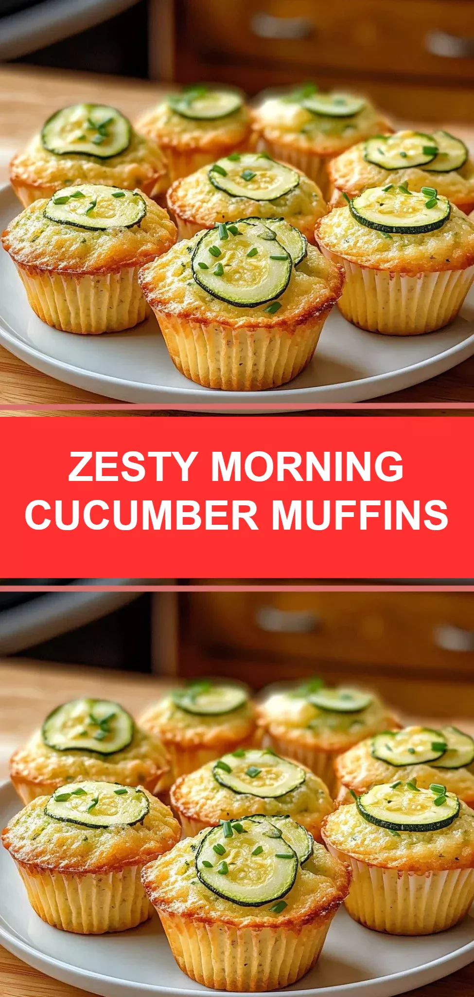 Zesty Morning Cucumber Muffins